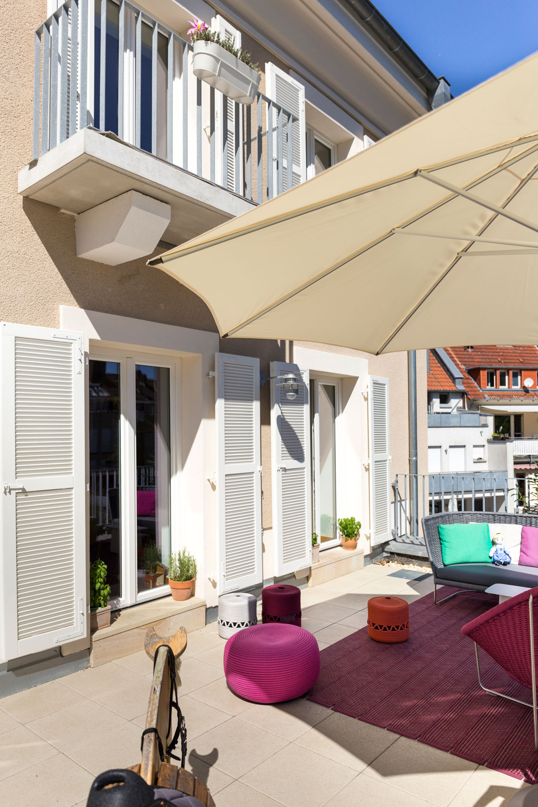 Sonnenterrasse in Münsters Martiniviertel
