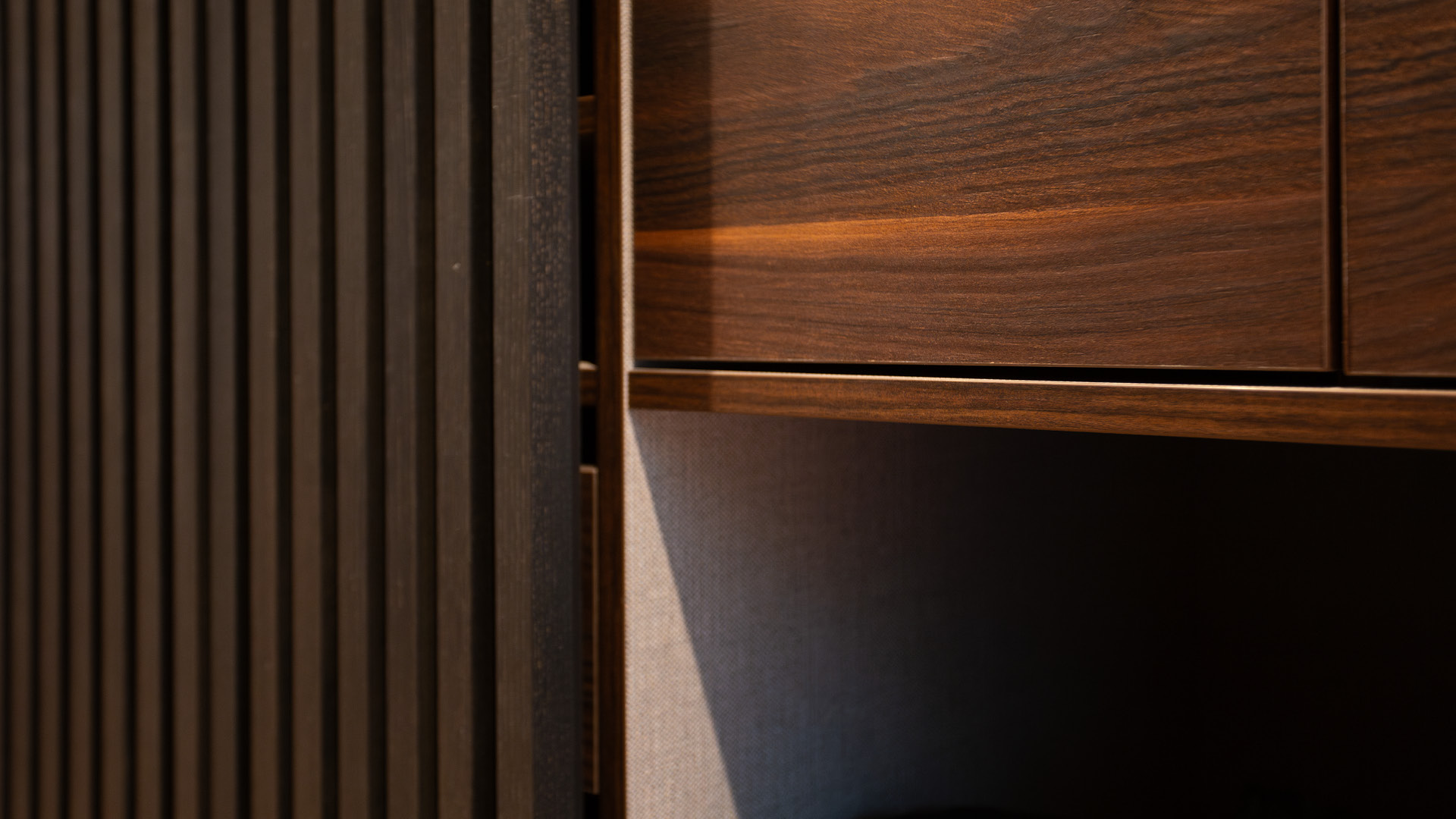 Detail der Verarbeitung und des Materials
